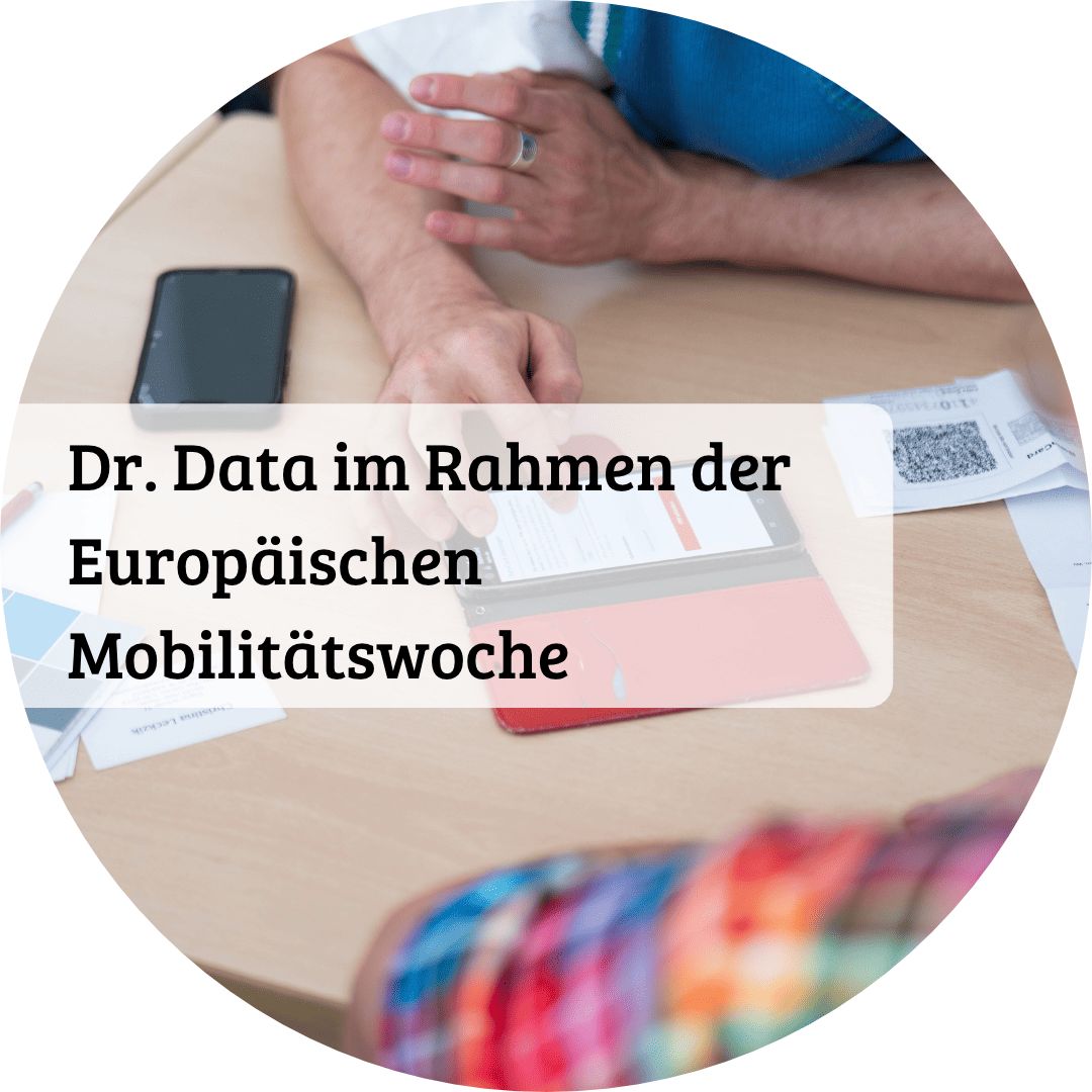 Dr. Data im Rahmen der Europäischen Mobilitätswoche; © Evelyn Wolf | science2public e.V.